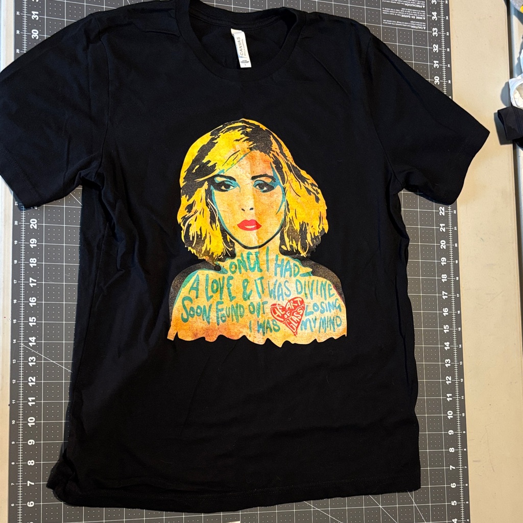 Bella Canvas Black Tee With Colorful Graphic